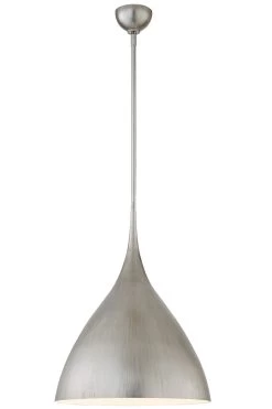 Agnes Suspension Contemporaine Argentée 45cm