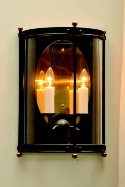 Applique Double En Fer Forgé Patiné