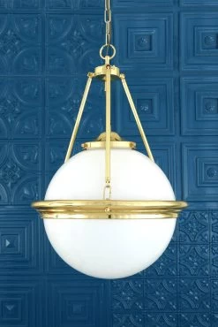 Ardee Suspension Style Classique Dorée Et Blanche