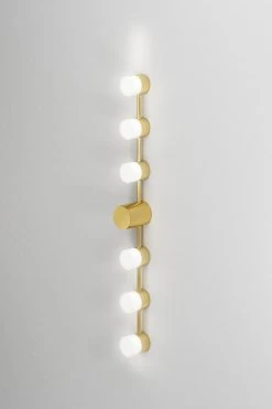 Backstage Applique De Salle De Bain 6 Lumières En Laiton Poli