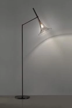 Baffo Lampadaire Liseuse Trompette En Verre