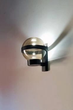 Barcino Applique Boule De Verre Fumé