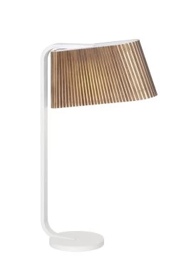Secto Design Owalo Lampe De Table Ou De Chevet Blanche -Lumière D'intérieur bois scandinave design 18090169 3R