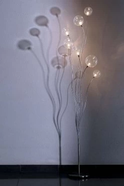 Bubbles Lampadaire Transparent 7 Lumières