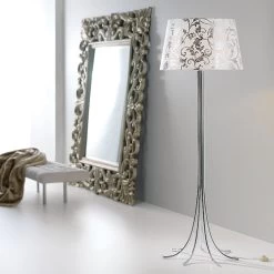 Camber Cromado Baroque Lampadaire