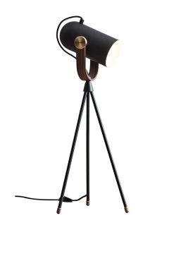 Le Klint Carronade Grande Lampe De Table Trépied En Aluminium Noir