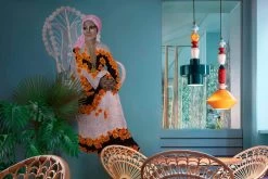 Suspension Multicolore Graphique LARIAT 2 Vert 5 Suspension Multicolore Graphique LARIAT 2 Vert -Lumière D'intérieur ceramique porcelaine retro 20020311 2R