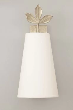 Charmille Applique Feuille Argentée