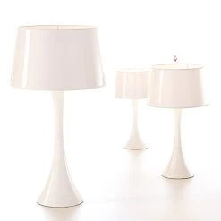 Conic Gloss Branco Lampe MM