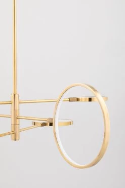 Saturn Lustre Asymétrique En Métal Doré 7 Saturn Lustre Asymétrique En Métal Doré -Lumière D'intérieur contemporain art deco americain 21100301 2R