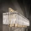 Crek Suspension Longue 14 Lumières Et Pavés De Verre