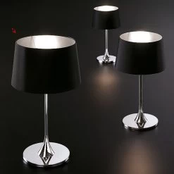 Delta Cromado Noir Lampe GM