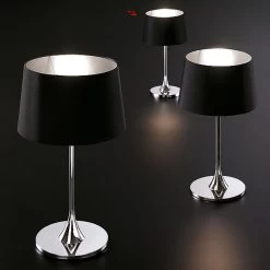 Delta Cromado Noir Lampe PM