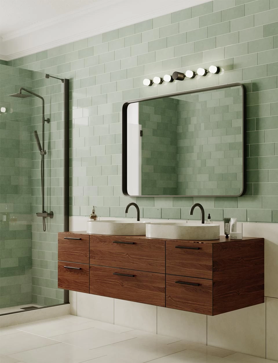 Backstage Applique De Salle De Bain 4 Lumières En Laiton Satiné 2 Backstage Applique De Salle De Bain 4 Lumières En Laiton Satiné – Image 2