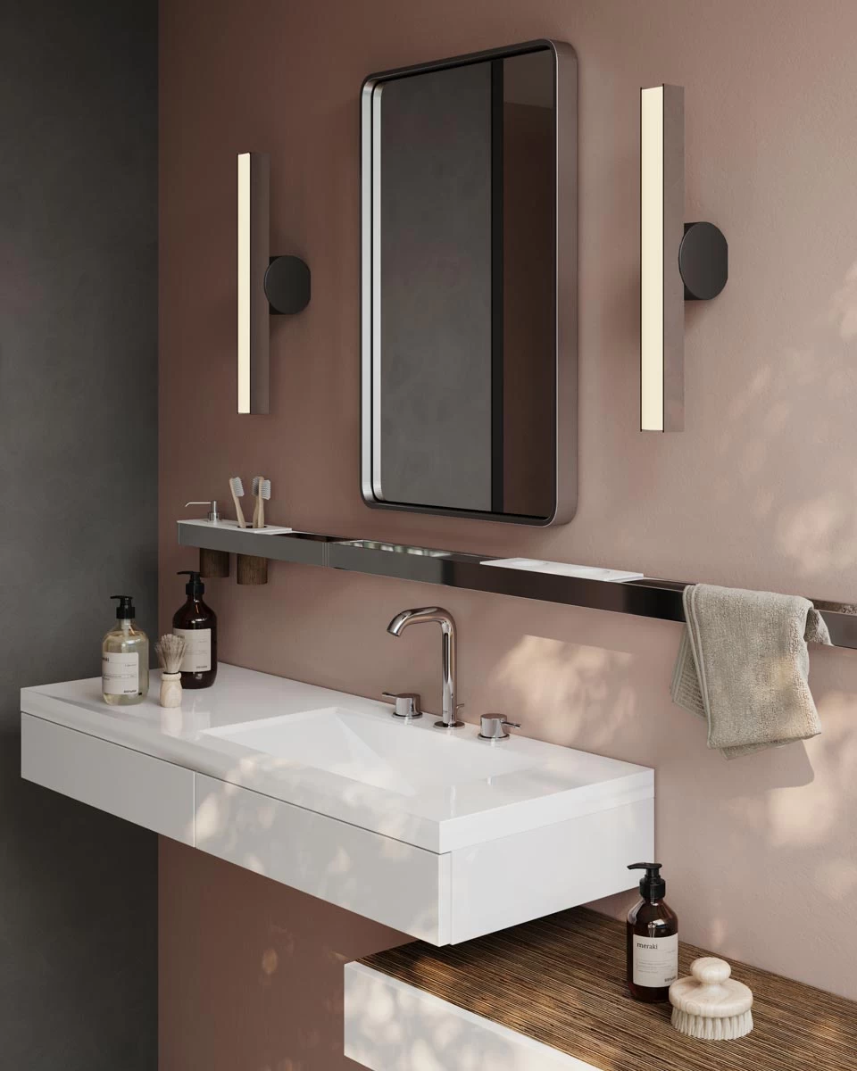 Callée V2 Applique De Salle De Bain En Laiton Satiné Et Graphite 2 Callée V2 Applique De Salle De Bain En Laiton Satiné Et Graphite – Image 2