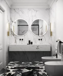 IP Link Applique De Salle De Bain En Laiton Satiné 58cm -Lumière D'intérieur design chic laiton 21020032 2R