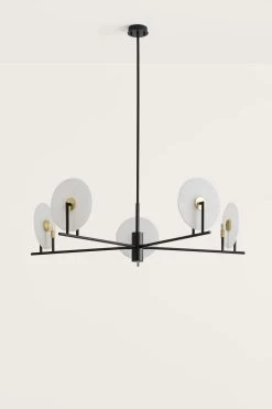 Erto Suspension 5 Lumières En Albâtre