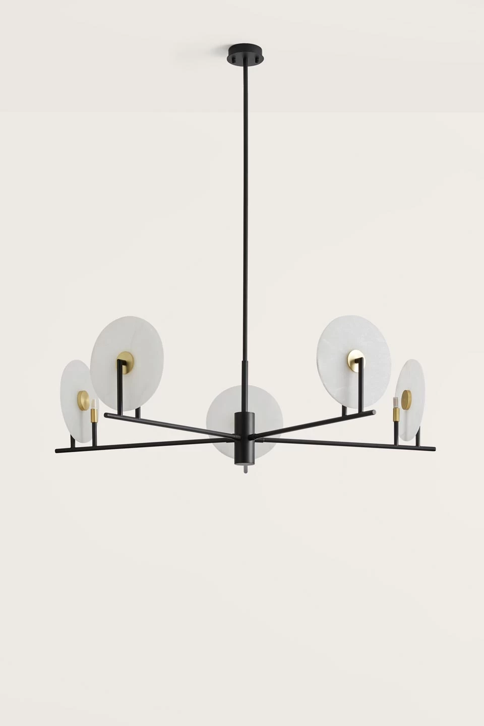 Erto Suspension 5 Lumières En Albâtre 1 Erto Suspension 5 Lumières En Albâtre