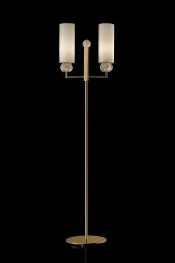 Gallia Lampadaire Classique Avec Diffuseur Opale Beige