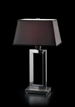 Gassa Lampe De Table Contemporaine Noire