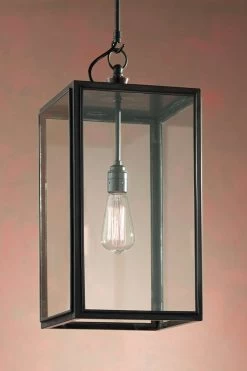 Ilford Closed Top Suspension Bronze Antique Verre Clair