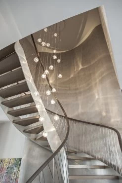 Mizu Lustre 26 Gouttes De Cristal Transparent 9 Mizu Lustre 26 Gouttes De Cristal Transparent -Lumière D'intérieur italien elegant verre metal 21040022 4R