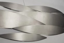 I Lucci Lustre 145cm En Nickel Brossé -Lumière D'intérieur italien elegant verre metal 21040048 2R