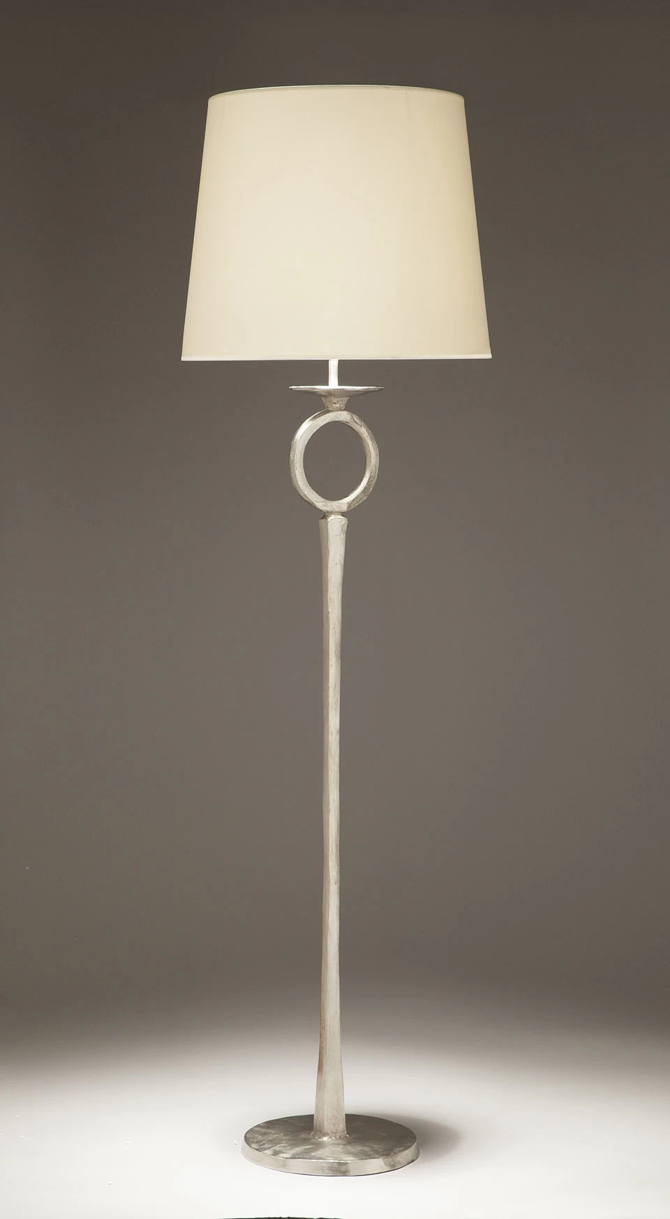 Lampadaire En Bronze Massif Nickel Satiné Diego 1 Lampadaire En Bronze Massif Nickel Satiné Diego