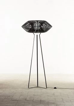 Lampadaire Graphique Noir V