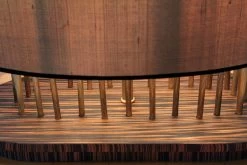 Lampadaire Ovale Soho Oval En Soie, Bronze Et Palissandre -Lumière D'intérieur lampe 13060133 2R