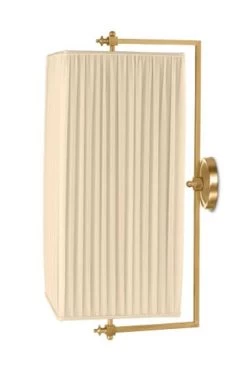 Babylone PM Applique Rectangulaire à Cardan Bronze Doré Et Soie Plissée Ivoire 6 Babylone PM Applique Rectangulaire à Cardan Bronze Doré Et Soie Plissée Ivoire -Lumière D'intérieur lampe bronze soie 13090426 2R