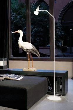 Vega Lampadaire Verre De Murano - Blanc -Lumière D'intérieur lampe cristal murano 13110068 2R