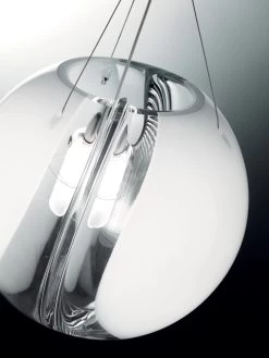 Poc Suspension En Verre De Murano Soufflé Bouche Diamètre 16cm -Lumière D'intérieur lampe cristal murano 16060774 3R