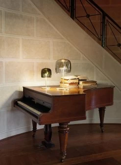 Jube Petite Lampe De Table Verre Fumé Et éclairage LED -Lumière D'intérieur lampe cristal murano 20020009 3R