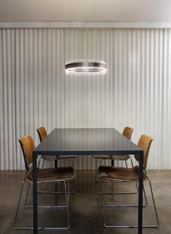 Phoenix Suspension Anneau De Verre Transparent Et Noir 8 Phoenix Suspension Anneau De Verre Transparent Et Noir -Lumière D'intérieur lampe cristal murano 20020028 3R