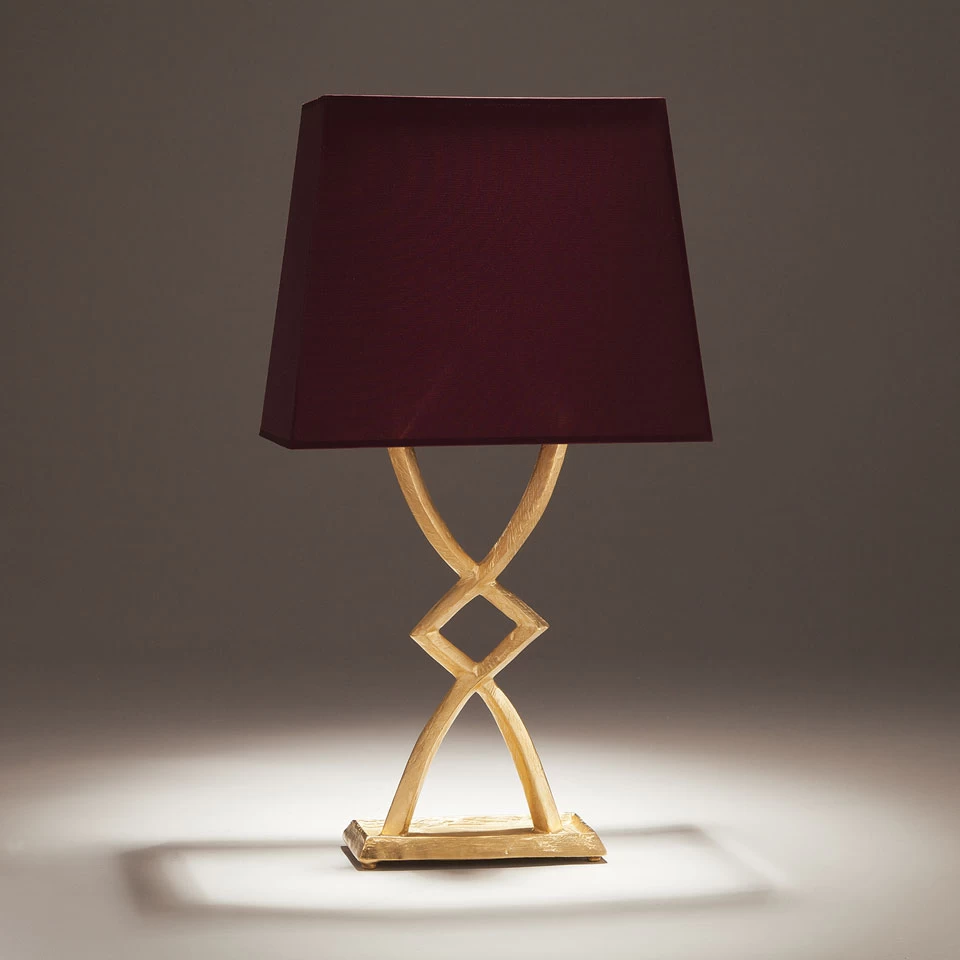 Lampe De Table En Bronze Doré Mona