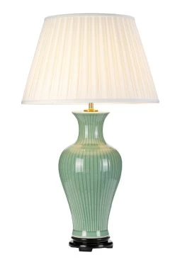 Lampe De Table En Porcelaine Verte Dalian