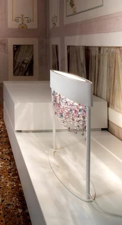 Lampe Ola En Métal Verni Blanc Mat