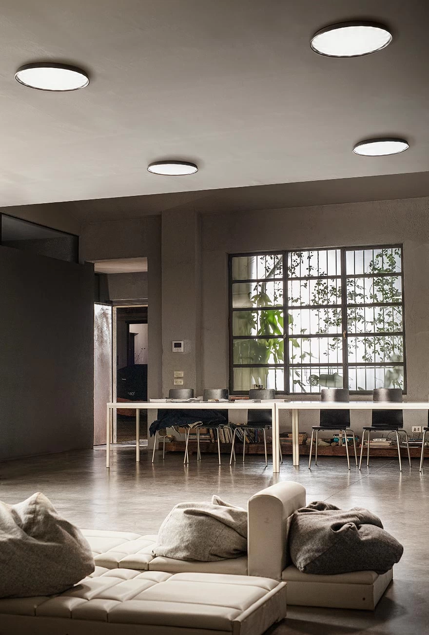 Mymoon Petit Plafonnier Métallique Blanc 19cm 2 Mymoon Petit Plafonnier Métallique Blanc 19cm – Image 2