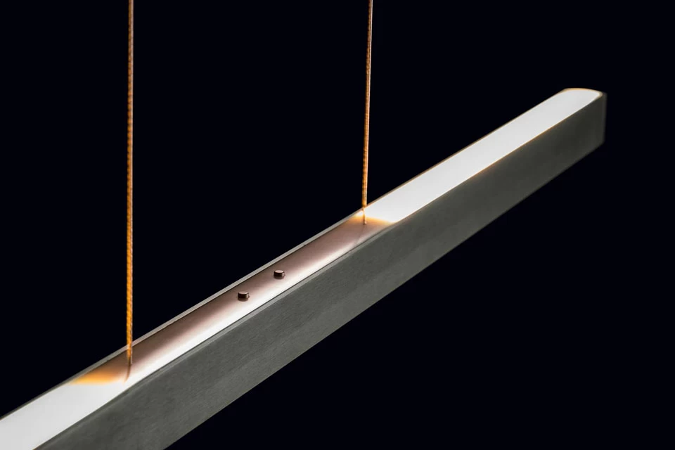 Xena Suspension Linéaire Réglable Finition Aluminium Mat 120cm 4 Xena Suspension Linéaire Réglable Finition Aluminium Mat 120cm – Image 4