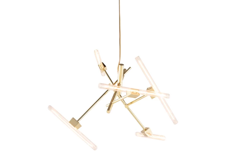 Linea Lustre Doré 5 Lumières 1 Linea Lustre Doré 5 Lumières