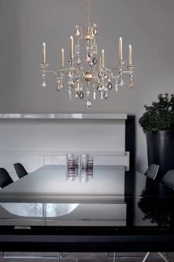 Lizzi Lustre 6 Lumières Doré