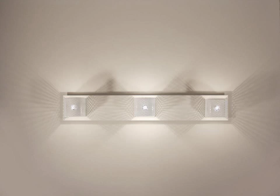 Kendo Applique Design En Métal Blanc 2 Lumières 2 Kendo Applique Design En Métal Blanc 2 Lumières – Image 2