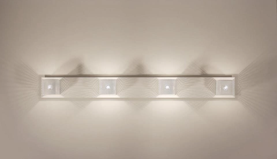 Kendo Applique Design En Métal Blanc 2 Lumières 3 Kendo Applique Design En Métal Blanc 2 Lumières – Image 3