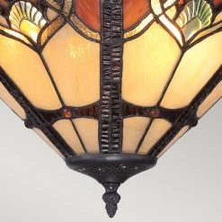 Plafonnier Tiffany Cambridge -Lumière D'intérieur luminaire anglais classique 18010064 3R