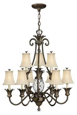 Lustre Ananas Plantation 3 Branches -Lumière D'intérieur luminaire anglais classique 22100205 2R