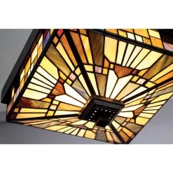 Plafonnier D'extérieur Tiffany Inglenoook -Lumière D'intérieur luminaire anglais classique 22100266 4R