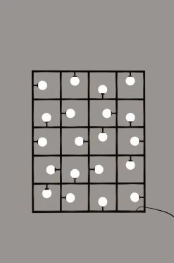 Applique Tableau à Poser Contre Un Mur Squares LED -Lumière D'intérieur luminaire atelier areti 17060218 2R