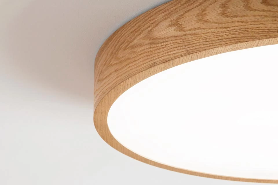 WoodLED Round Plafonnier Rond En Chêne 60cm 3 WoodLED Round Plafonnier Rond En Chêne 60cm – Image 3