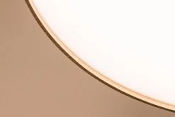 Grand Plafonnier Rond En Chêne, Cadre Très Fin -Lumière D'intérieur luminaire bois LED 19070366 2R